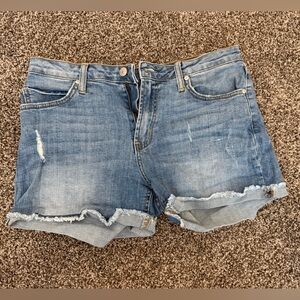 Just Black Light Blue Jean Shorts